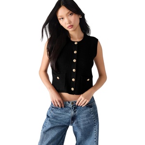 image:imageSteve Madden Womens Aliya Sweater VestBlack
