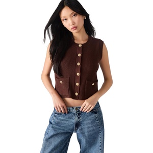 image:imageSteve Madden Womens Aliya Sweater VestChocolate
