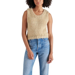 image:imageSteve Madden Womens Apparel Eleny Sweater VestGold