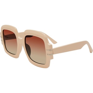 image:imageSteve Madden Womens Barnes Square SunglassesOff WhiteLight Solid Brown