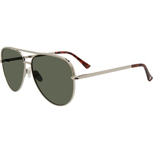 image:imageSteve Madden Womens Dante SunglassesShiny SilverSolid Green