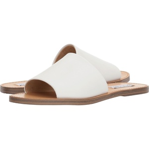 image:imageSteve Madden Womens Grace Slide SandalWhite Leather