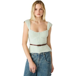 image:imageSteve Madden Womens Preslee Sweater TopPowder Puff
