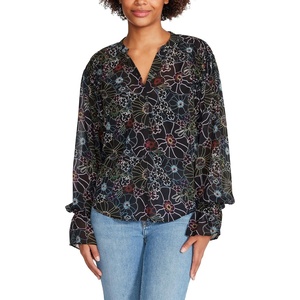 image:imageSteve Madden Womens Steve Madden Apparel Camella BlouseBlack Multi