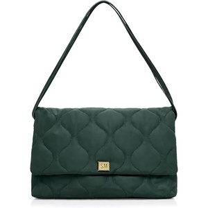 image:imageSteve Madden Womens Steve Madden Bclove Quilted Nylon Shoulder BagDeep Emerald