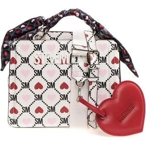 image:imageSteve Madden Womens Steve Madden Bevelyn Convertible Crossbody BagCrossbodyWhiteHearts Multi