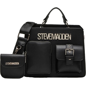 image:imageSteve Madden Womens Steve Madden Bevelyn Utility Pocket Convertible Crossbody BagBlack