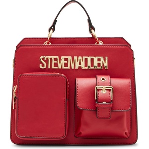 image:imageSteve Madden Womens Steve Madden Bevelyn Utility Pocket Convertible Crossbody BagCrimson Red