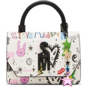 image:imageSteve Madden Womens Steve Madden Brat Mini Top HandleWhite Multi