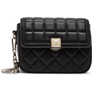 image:imageSteve Madden Womens Steve Madden Carla Mixed Quilt Flap CrossbodyBlack
