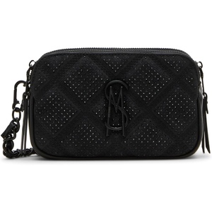 image:imageSteve Madden Womens Steve Madden Daisyr Quilted Double Zip Crossbody With StonesBlack