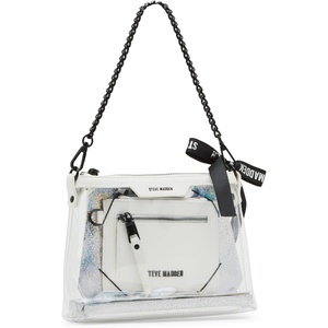 image:imageSteve Madden Womens Steve Madden Dominic Clear Pouch With Card Case Gift SetWhite