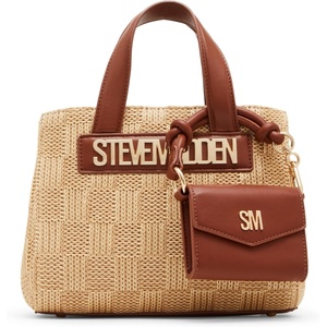 image:imageSteve Madden Womens Steve Madden Flores Raffia Mini ToteCognac