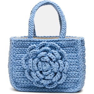 image:imageSteve Madden Womens Steve Madden Luvly Crochet Mini Top HandleLight Blue