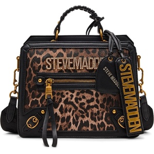 image:imageSteve Madden womens Steve Madden EVELYN Logo Plaque Top HandleBrown Leopard