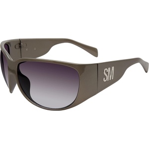 image:imageSteve Madden womens Steve Madden Female Sunglasses Style Gino Rectangular SunglassesClearSilverSmoke Gradient