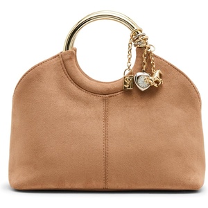 image:imageSteve Madden womens Steve Madden Geena ORing Handle BagBgeena  Tan Suede