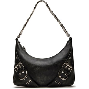 image:imageSteve Madden womens Steve Madden Grayad Distressed Roller Buckle Shoulder BagBlack