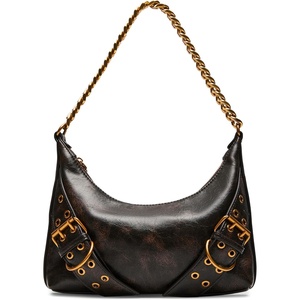 image:imageSteve Madden womens Steve Madden Grayad Distressed Roller Buckle Shoulder BagDark Brown
