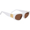 image:imageSTEVE MADDEN Womens Female Sunglasses Style Adriane Cat Eye WhiteSolid Brown 52mm 19mmWhite Ivory Pearl