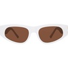 image:imageSTEVE MADDEN Womens Female Sunglasses Style Adriane Cat Eye WhiteSolid Brown 52mm 19mmWhite Ivory Pearl