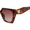 image:imageSTEVE MADDEN Womens Female Sunglasses Style Grae Cat Eye WhiteBlackSolid Smoke 54mm 20mmTort Med Brown