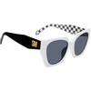 image:imageSTEVE MADDEN Womens Female Sunglasses Style Grae Cat Eye WhiteBlackSolid Smoke 54mm 20mmWhite Ivory Pearl