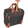 image:imageSteve Madden Designer 15 Inch Carry on Suitcase Small Weekender Overnight Business Travel Luggage Lightweight 2 Rolling Spinner Wheels Under Seat Bag for Women Black us11 SportsBlack