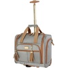 image:imageSteve Madden Designer 15 Inch Carry on Suitcase Small Weekender Overnight Business Travel Luggage Lightweight 2 Rolling Spinner Wheels Under Seat Bag for Women Shadow PurpleHarlo Gray