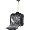 image:imageSteve Madden Designer 15 Inch Carry on Suitcase Small Weekender Overnight Business Travel Luggage Lightweight 2 Rolling Spinner Wheels Under Seat Bag for Women Shadow PurplePeekABoo Black
