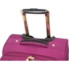 image:imageSteve Madden Designer Luggage  Checked Large 28 Inch Softside Suitcase  Expandable for Extra Packing Capacity  Lightweight Bag with Rolling Spinner Wheels Harlo GrayPeekABoo Purple