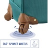 image:imageSteve Madden Designer Luggage  Checked Large 28 Inch Softside Suitcase  Expandable for Extra Packing Capacity  Lightweight Bag with Rolling Spinner Wheels Harlo GrayHarlo Teal Blue