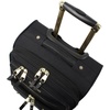 image:imageSteve Madden Designer Luggage  Checked Large 28 Inch Softside Suitcase  Expandable for Extra Packing Capacity  Lightweight Bag with Rolling Spinner Wheels Harlo GrayPeekABoo Black