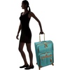 image:imageSteve Madden Designer Luggage  Checked Large 28 Inch Softside Suitcase  Expandable for Extra Packing Capacity  Lightweight Bag with Rolling Spinner Wheels Harlo GrayHarlo Teal Blue