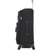 image:imageSteve Madden Designer Luggage  Checked Large 28 Inch Softside Suitcase  Expandable for Extra Packing Capacity  Lightweight Bag with Rolling Spinner Wheels Harlo GrayPeekABoo Black