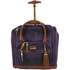 image:imageSteve Madden Designer Luggage Collection  3 Piece Softside Expandable Lightweight Spinner Suitcase Set  Travel Set Includes an Under Seat Bag 20Inch Carry on and 28Inch Checked Suitcase ShadowShadow Purple