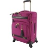 image:imageSteve Madden Designer Luggage Collection  3 Piece Softside Expandable Lightweight Spinner Suitcase Set  Travel Set Includes an Under Seat Bag 20Inch Carry on and 28Inch Checked Suitcase ShadowPeekaboo Purple