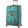 image:imageSteve Madden Designer Luggage Collection  3 Piece Softside Expandable Lightweight Spinner Suitcase Set  Travel Set Includes an Under Seat Bag 20Inch Carry on and 28Inch Checked Suitcase ShadowHarlo Teal Blue