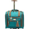 image:imageSteve Madden Designer Luggage Collection  3 Piece Softside Expandable Lightweight Spinner Suitcase Set  Travel Set Includes an Under Seat Bag 20Inch Carry on and 28Inch Checked Suitcase ShadowHarlo Teal Blue