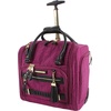 image:imageSteve Madden Designer Luggage Collection  3 Piece Softside Expandable Lightweight Spinner Suitcase Set  Travel Set Includes an Under Seat Bag 20Inch Carry on and 28Inch Checked Suitcase ShadowPeekaboo Purple