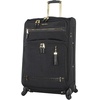 image:imageSteve Madden Designer Luggage Collection  3 Piece Softside Expandable Lightweight Spinner Suitcase Set  Travel Set Includes an Under Seat Bag 20Inch Carry on and 28Inch Checked Suitcase ShadowPeekaboo Black