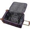 image:imageSteve Madden Designer Luggage Collection  3 Piece Softside Expandable Lightweight Spinner Suitcase Set  Travel Set Includes an Under Seat Bag 20Inch Carry on and 28Inch Checked Suitcase ShadowShadow Purple