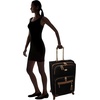 image:imageSteve Madden Designer Luggage Collection  3 Piece Softside Expandable Lightweight Spinner Suitcase Set  Travel Set Includes an Under Seat Bag 20Inch Carry on and 28Inch Checked Suitcase ShadowHarlo Black