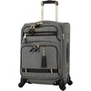 image:imageSteve Madden Designer Luggage Collection  3 Piece Softside Expandable Lightweight Spinner Suitcase Set  Travel Set Includes an Under Seat Bag 20Inch Carry on and 28Inch Checked Suitcase ShadowPeekaboo Grey