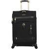 image:imageSteve Madden Designer Luggage Collection  3 Piece Softside Expandable Lightweight Spinner Suitcase Set  Travel Set includes 20 Inch Carry on 24 Inch amp 28Inch Checked Suitcases Black GreyBlack Grey