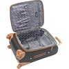image:imageSteve Madden Designer Luggage Collection  Expandable 24 Inch Softside Bag  Durable Midsized Lightweight Checked Suitcase with 4Rolling Spinner Wheels Global BlackGlobal Black