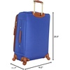 image:imageSteve Madden Designer Luggage Collection  Expandable 24 Inch Softside Bag  Durable Midsized Lightweight Checked Suitcase with 4Rolling Spinner Wheels Global BlackBlue