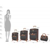 image:imageSteve Madden Designer Luggage Collection  Expandable 28 Inch Softside Bag for Men amp Women  Durable Lightweight Checked Suitcase with 4Rolling Spinner Wheels 28in Global Black