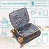 image:imageSteve Madden Designer Luggage Collection  Expandable 28 Inch Softside Bag for Men amp Women  Durable Lightweight Checked Suitcase with 4Rolling Spinner Wheels 28in Global BlackGlobal Black