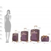 image:imageSteve Madden Designer Luggage Collection  Expandable 28 Inch Softside Bag for Men amp Women  Durable Lightweight Checked Suitcase with 4Rolling Spinner Wheels 28in Global BlackDark Purple